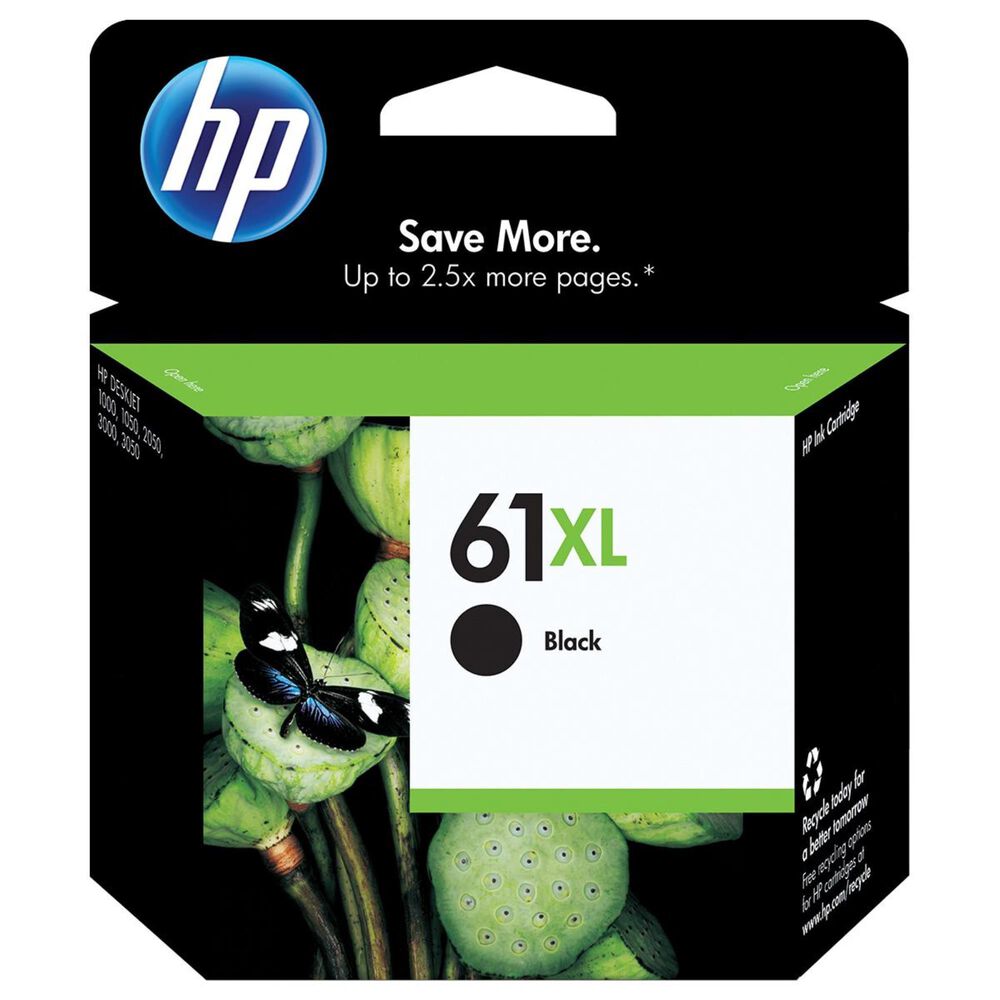 HP 61XL High Yield Black Original Ink Cartridge, , large