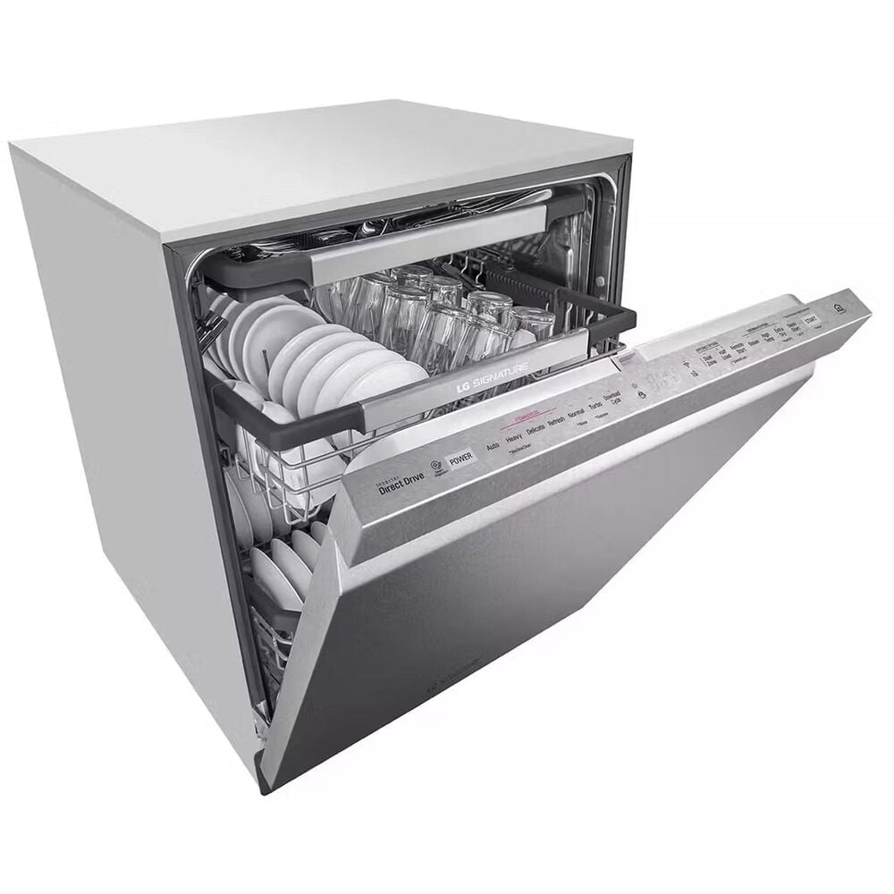 LG Signature Top Control Smart Wi-Fi Enabled Dishwasher with TrueSteam and QuadWash in Stainless Steel, , large