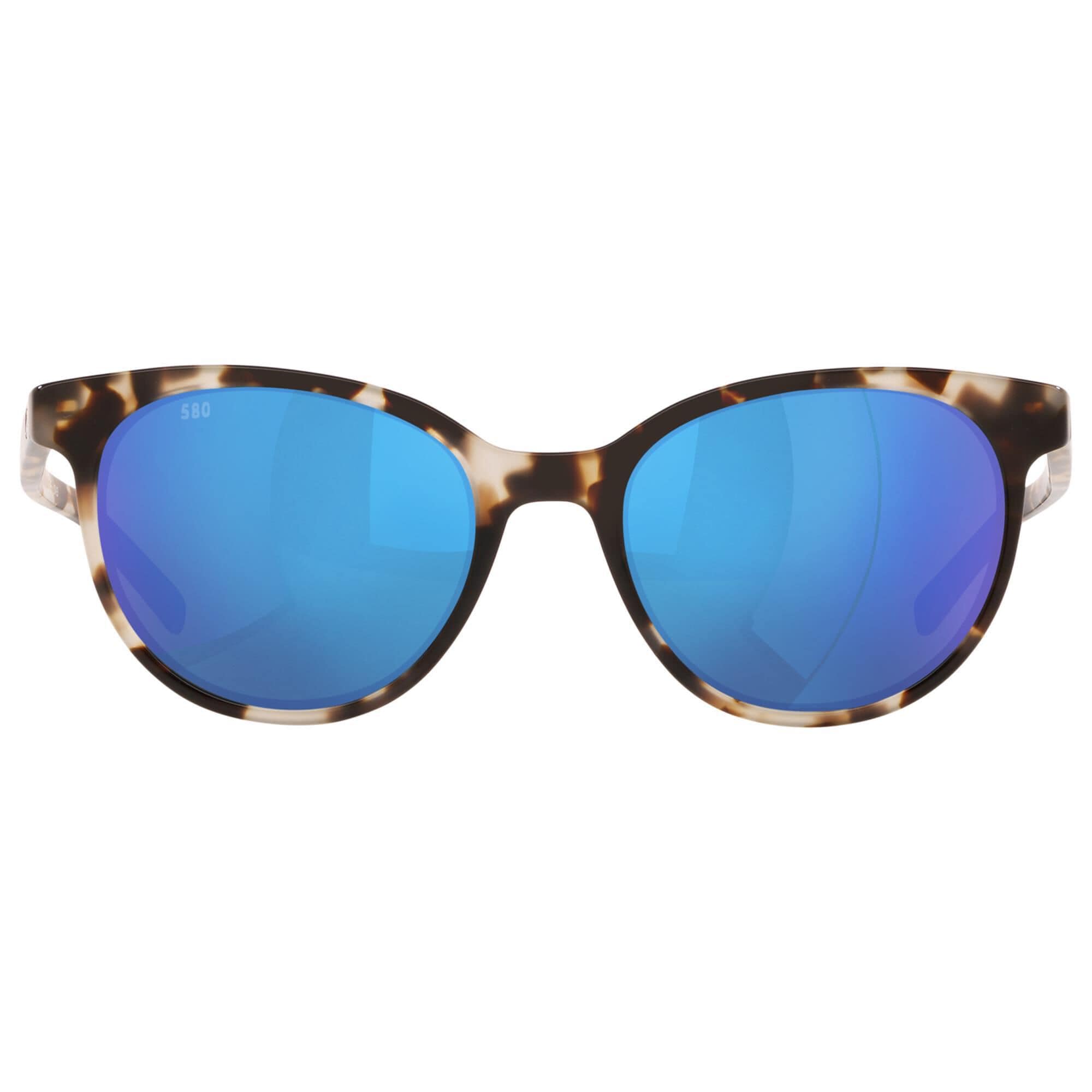 Costa Del Mar Isla Sunglasses with Blue Mirror Lenses in Shiny