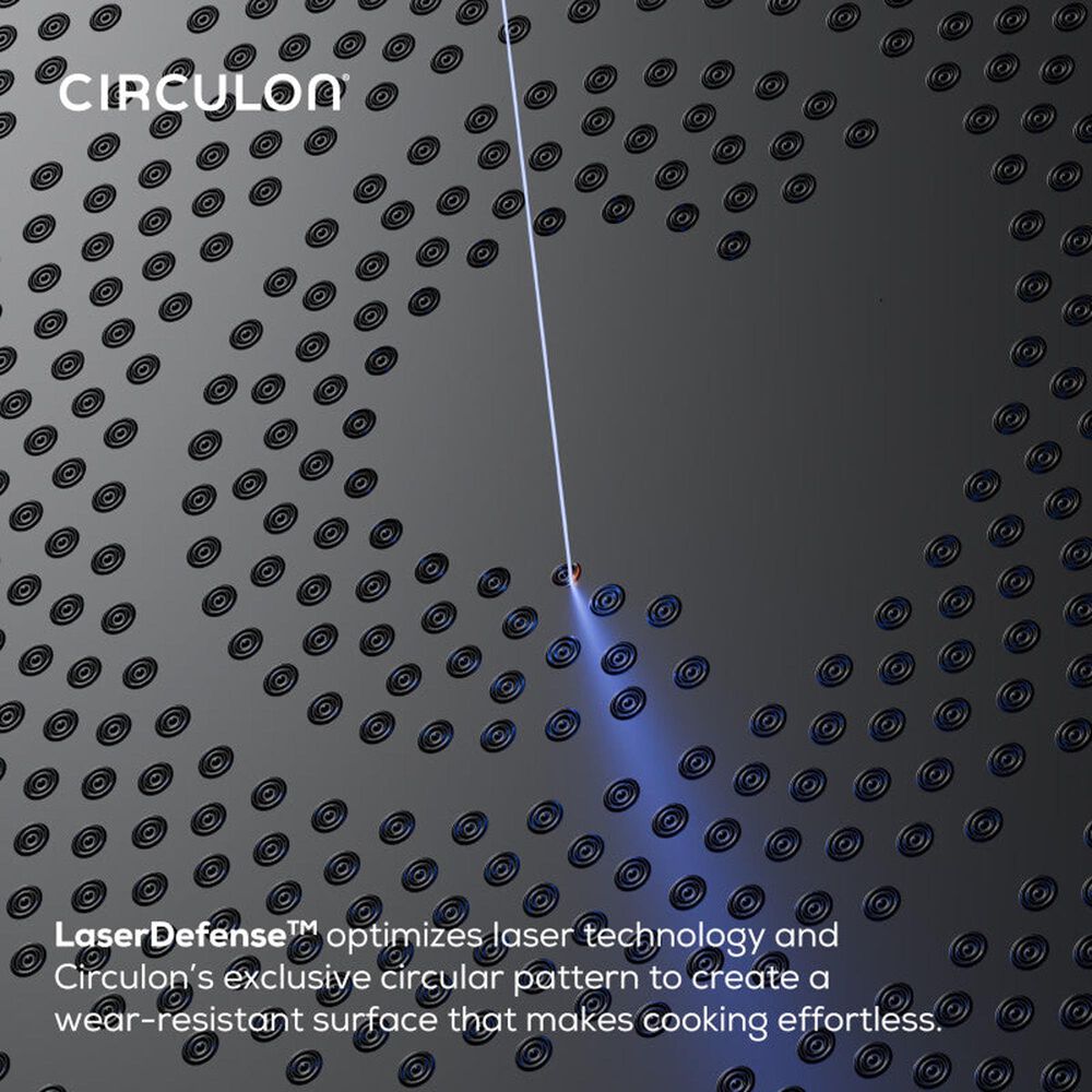 Circulon 12" Ceramic Nonstick Frying Pan with Lid in Pearl White, , large