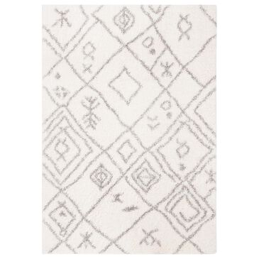 Safavieh Parma Shag PMA583A 2" x 3" Cream and Grey Area Rug, , large