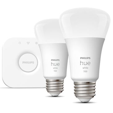 Philips Hue A19 75W LED Starter Kit in White, , large