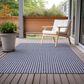 Dalyn Rug Company Hinton 3" x 5" Navy Indoor/Outdoor Area Rug, , large