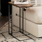 Pacific Landing C Table with 2-USB Ports in Antiqued Brown and Gunmetal Grey, , large