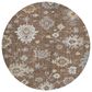 Dalyn Rug Company Portico PO6 Chocolate 8" Round Area Rug, , large