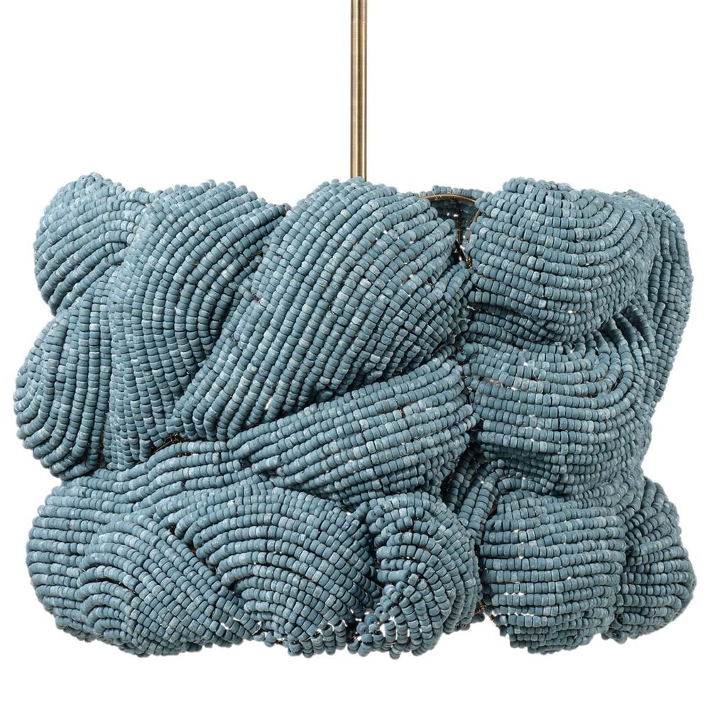 Jamie Young Direct Ship Elmont 3-Light Small Chandelier in Blue, , large