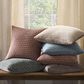 Levtex Velvet Stitch 20" Square Throw Pillow in Chambray, , large