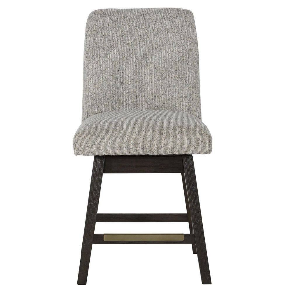 Millenium Burkhaus Counter Stool in Dark Brown Finish and Beige Upholstery, , large
