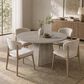 GARVEE 47" Round Dining Table with Pedestal Base in Gray - Table Only, , large