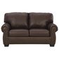 Ashley Colleton Stationary Loveseat in Dark Brown, , large