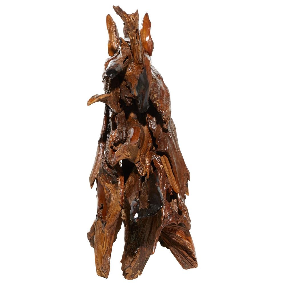 Maple and Jade 33&quot; x 31&quot; Horse Sculpture in Brown, , large