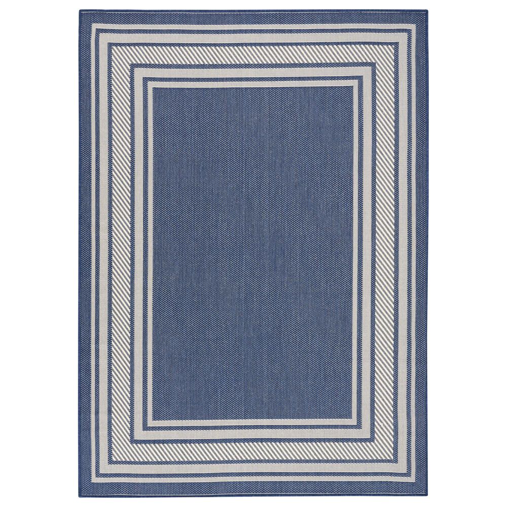 Nourison Horizon HOZ03 Navy 6&#39; x 9&#39; Indoor/Outdoor Area Rug, , large