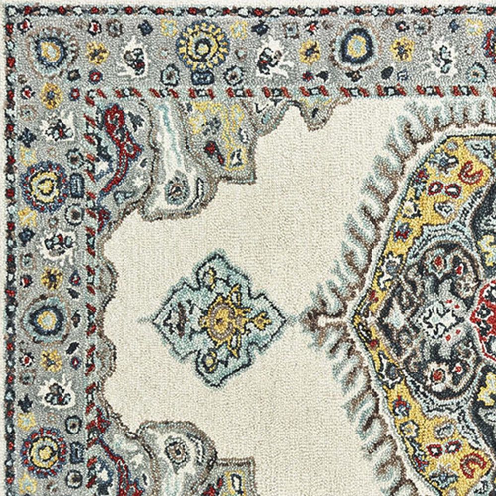 Oriental Weavers Zahra 75505 3&#39;6&quot; x 5&#39;6&quot; Ivory and Grey Area Rug, , large