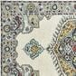 Oriental Weavers Zahra 75505 3"6" x 5"6" Ivory and Grey Area Rug, , large