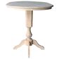International Concepts 36" Modern Farmhouse Round Dining Table in Unfinished, , large