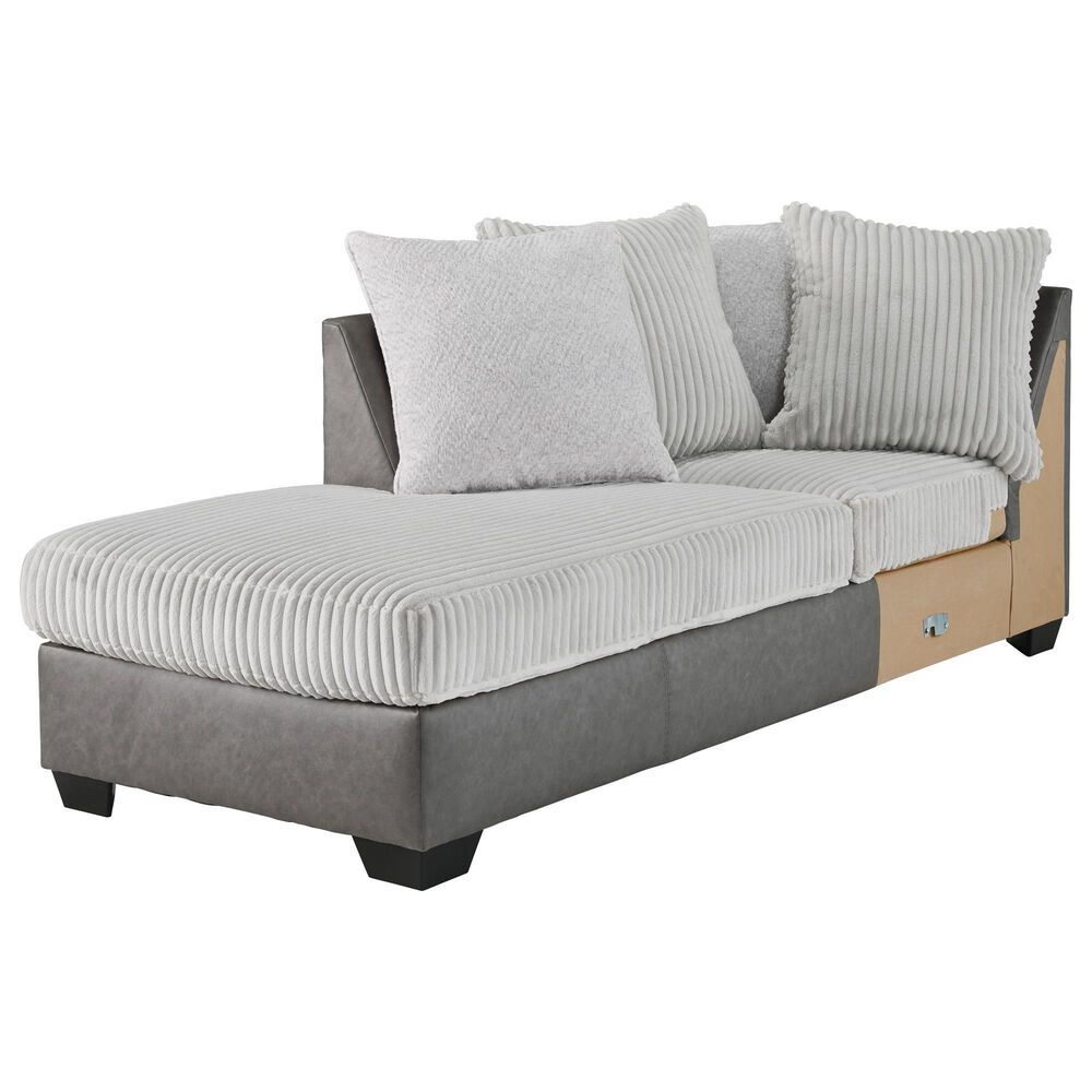 Ashley Clairette Court 2-Piece Left Facing Sectional with Chaise in Alloy, , large