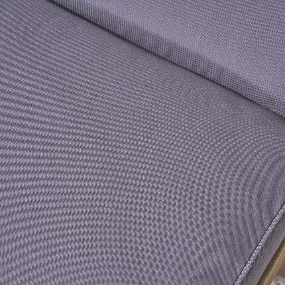 Hearth and Haven Ariana Outdoor Wood Chaise Lounge with Cushions in Grey, , large