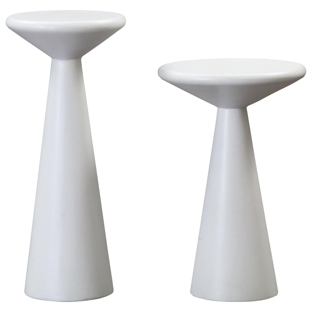 Tov Furniture Gianna Accent Table in White (Set of 2), , large