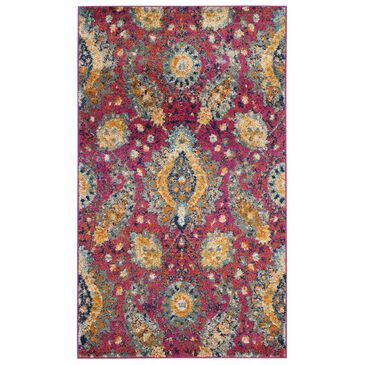 Safavieh Madison MAD600A-4 4" x 6" Fuchsia/Gold Area Rug, , large