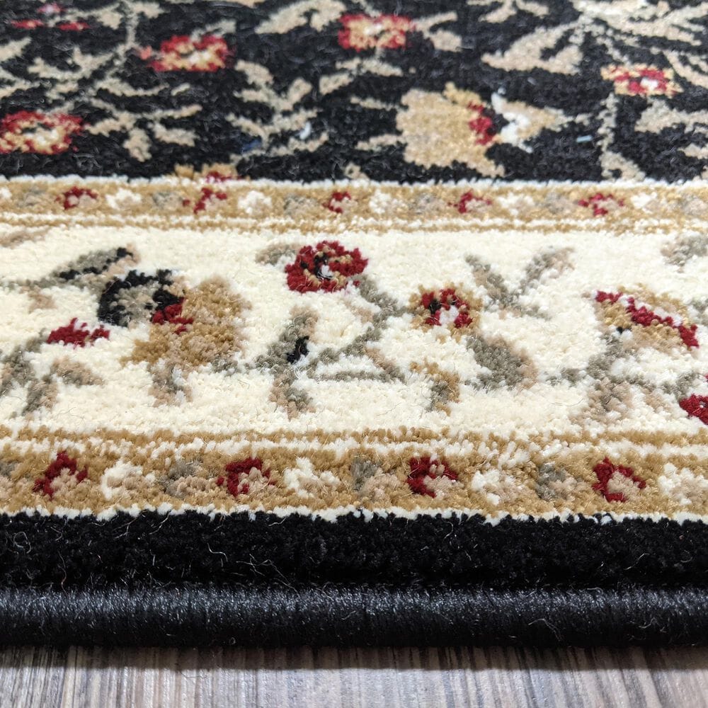 Radici USA Como 1593 Black 5'5" x 7'7" Area Rug, , large