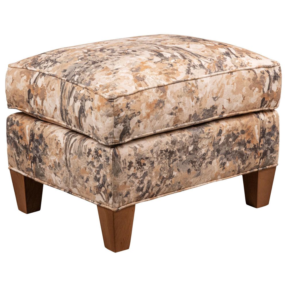 Smith Brothers Rectangular Ottoman in Green, , large