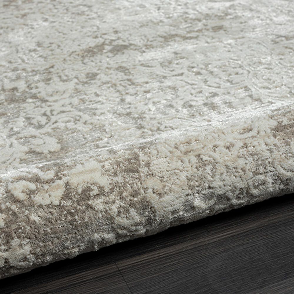 L&amp;R Resources Brisbane Damask Gray 10&#39; x 13&#39;10&quot; Area Rug, , large