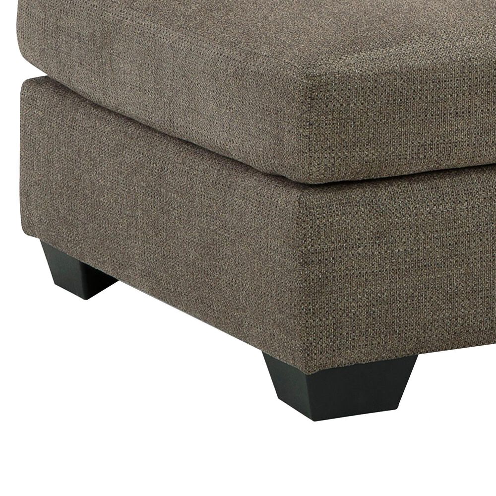 Ashley Mahoney Oversized Accent Ottoman in Chocolate, , large