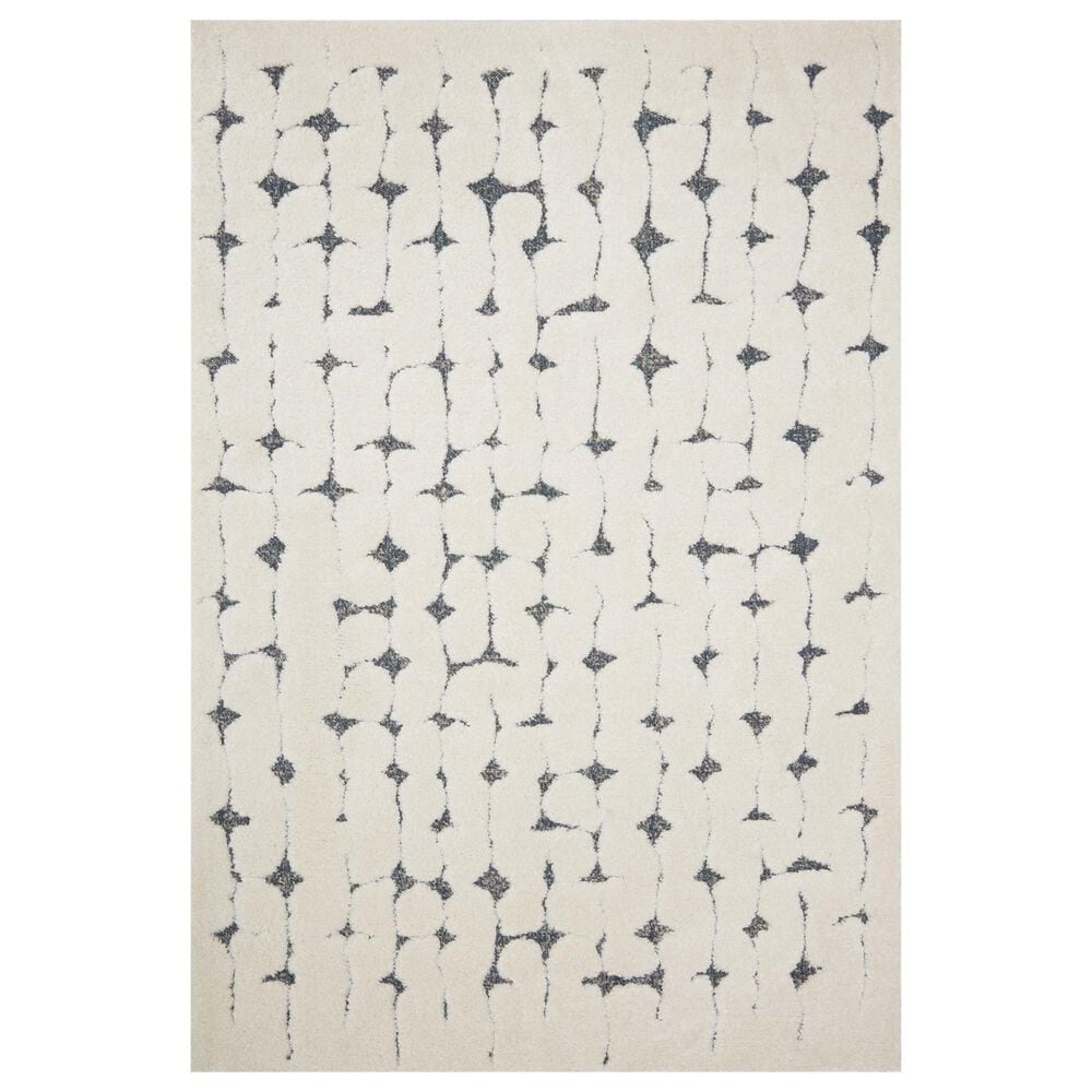 Loloi II Hagen 3"7" x 5"7" White and Navy Area Rug, , large