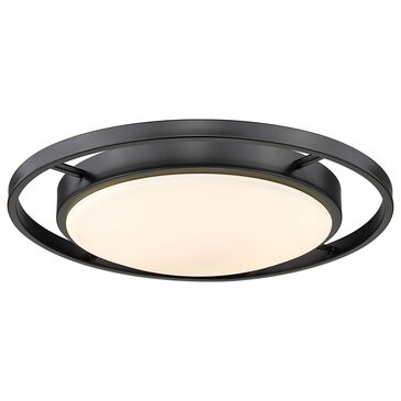 Golden Lighting 16.5" Astra Flush Mount in Matte Black, , large