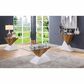 Furniture of America Sweeney End Table in White and Natural Tone, , large