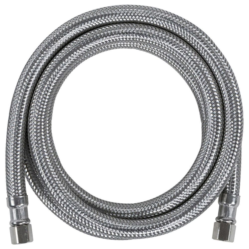 Petra Industries Inc 6" Braided Ice Maker Connector and Cleaner in Stainless Steel, , large
