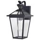Vaxcel Derby 1-Light Outdoor Motion Sensor Wall Mount in Matte Black, , large