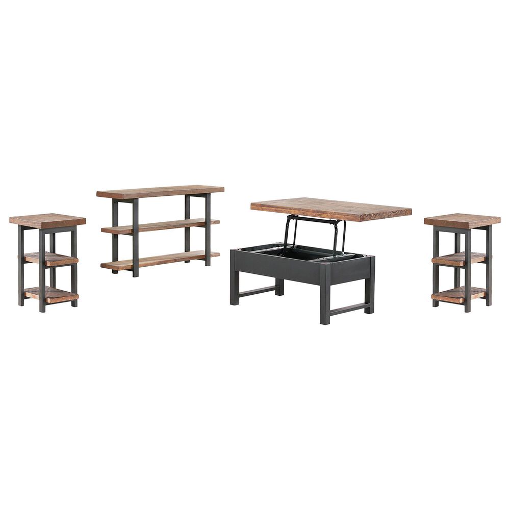 Timberlake Pomona Occasional Table Set in Black and Natural (Set of 4), , large