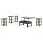 Timberlake Pomona Occasional Table Set in Black and Natural (Set of 4), , large