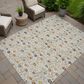 Dalyn Rug Company Soft Essentials Floral Pearl 8" x 10" Indoor/Outdoor Area Rug, , large