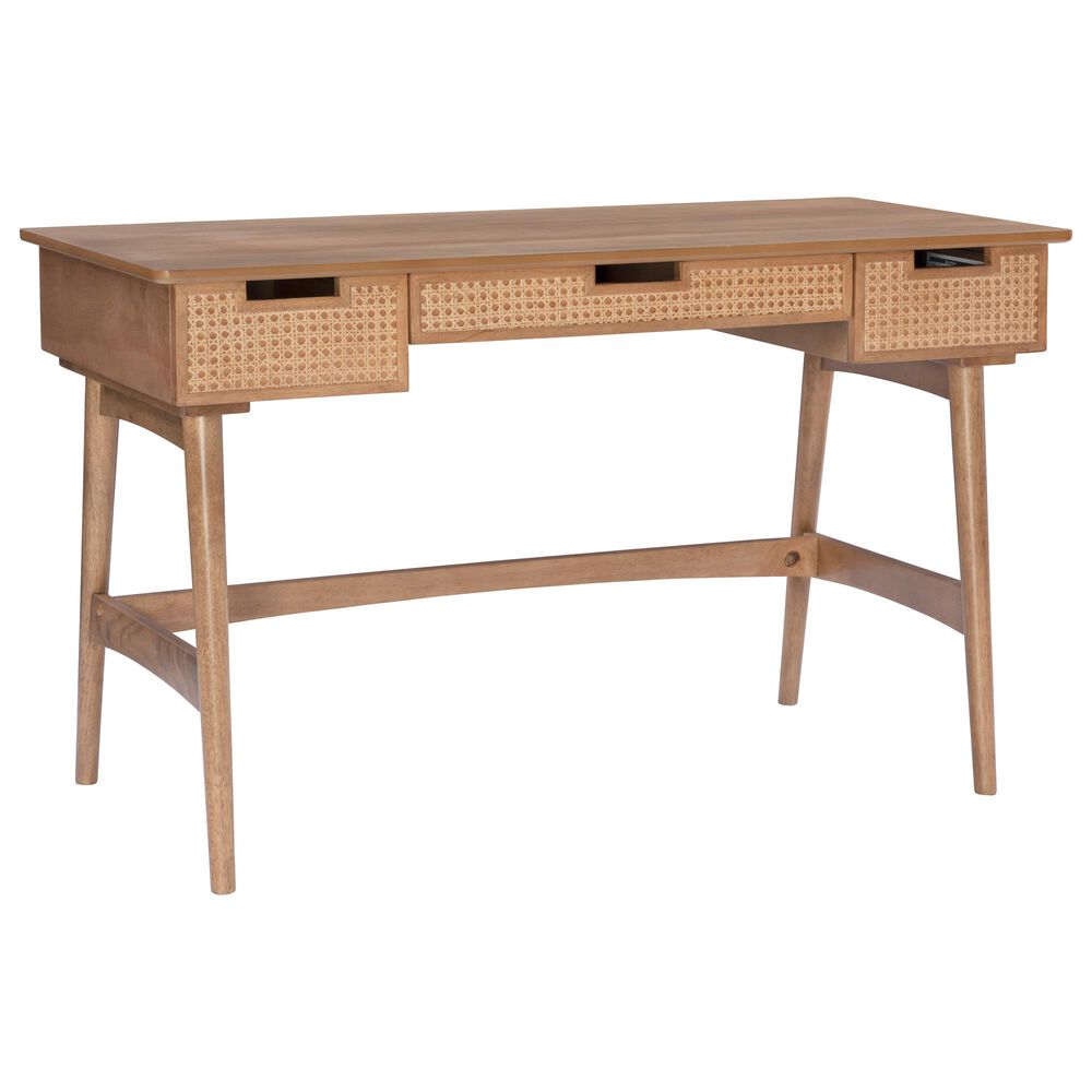 Linon Home Decor Ryker Writing Desk in Natural, , large