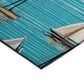 Dalyn Rug Company Harbor 9" x 12" Teal Indoor/Outdoor Area Rug, , large
