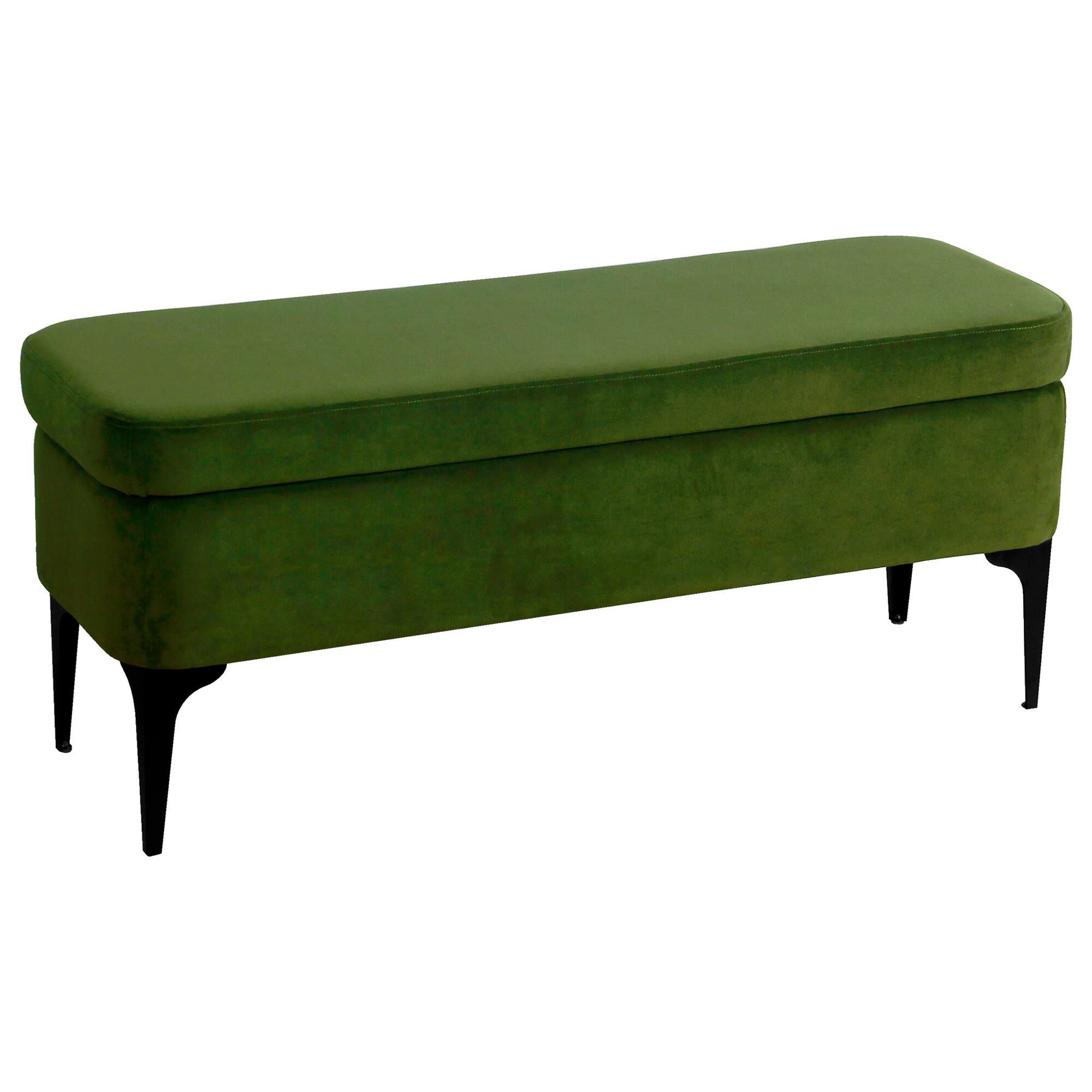 Kinfine Large Modern Storage Bench in Green NFM
