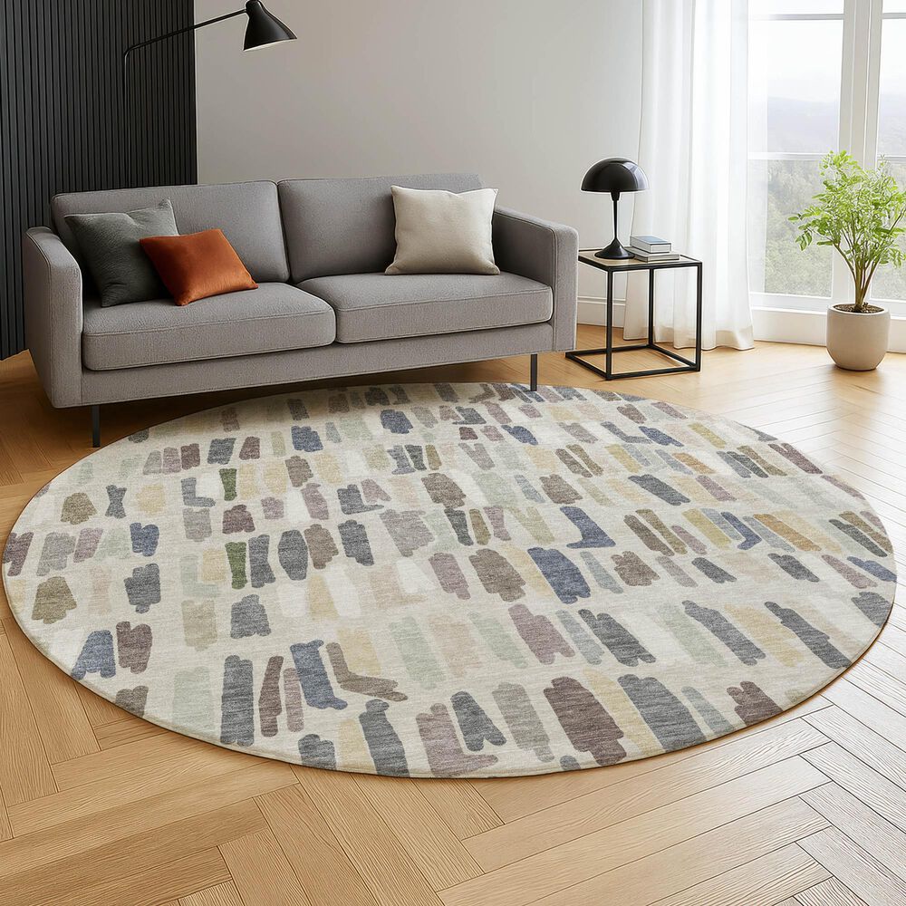 Dalyn Rug Company Kenner Linen 8' Round Area Rug, , large