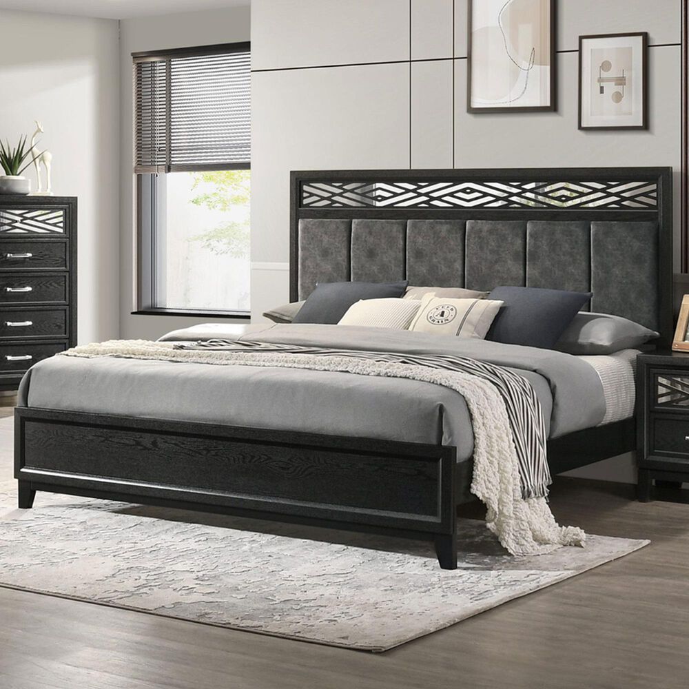 New Heritage Design Obsidian Queen Bed in Black, , large