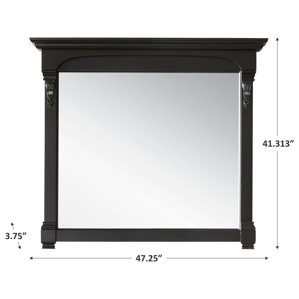 James Martin Brookfield 47.25&quot; Mirror in Antique Black, , large