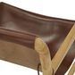 Joybird Hazel Leather Accent Chair in Chocolate and Natural, , large