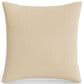 Ann Gish Lamina 22" x 22" Square Throw Pillow in Sand, , large