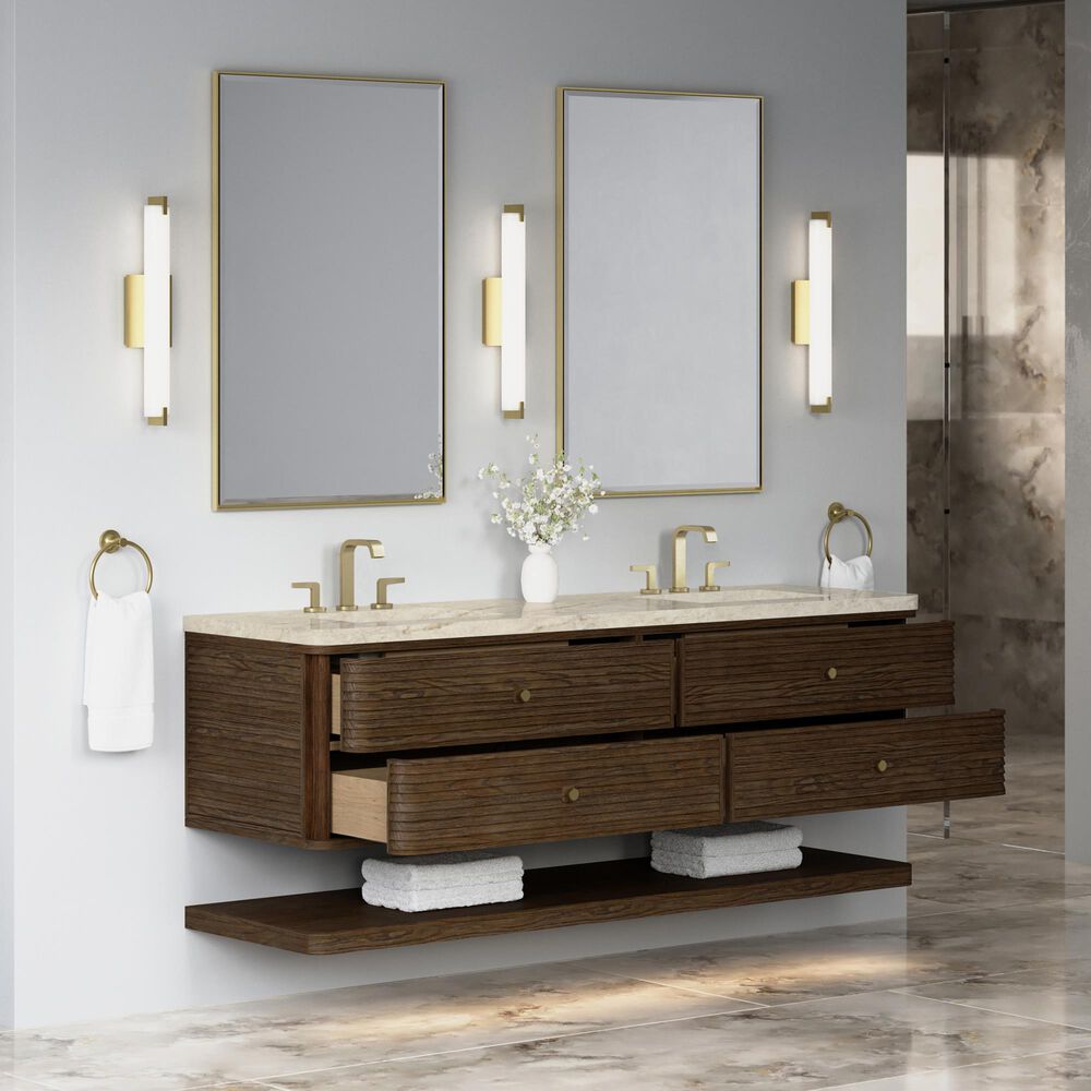 James Martin Allamari 72" Double Bathroom Vanity in Sable with 3 cm Tajnar Eclos Top and Rectangular Sinks, , large