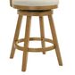 Armen Living Harper 30" Swivel Bar Stool in Amber Glow, , large