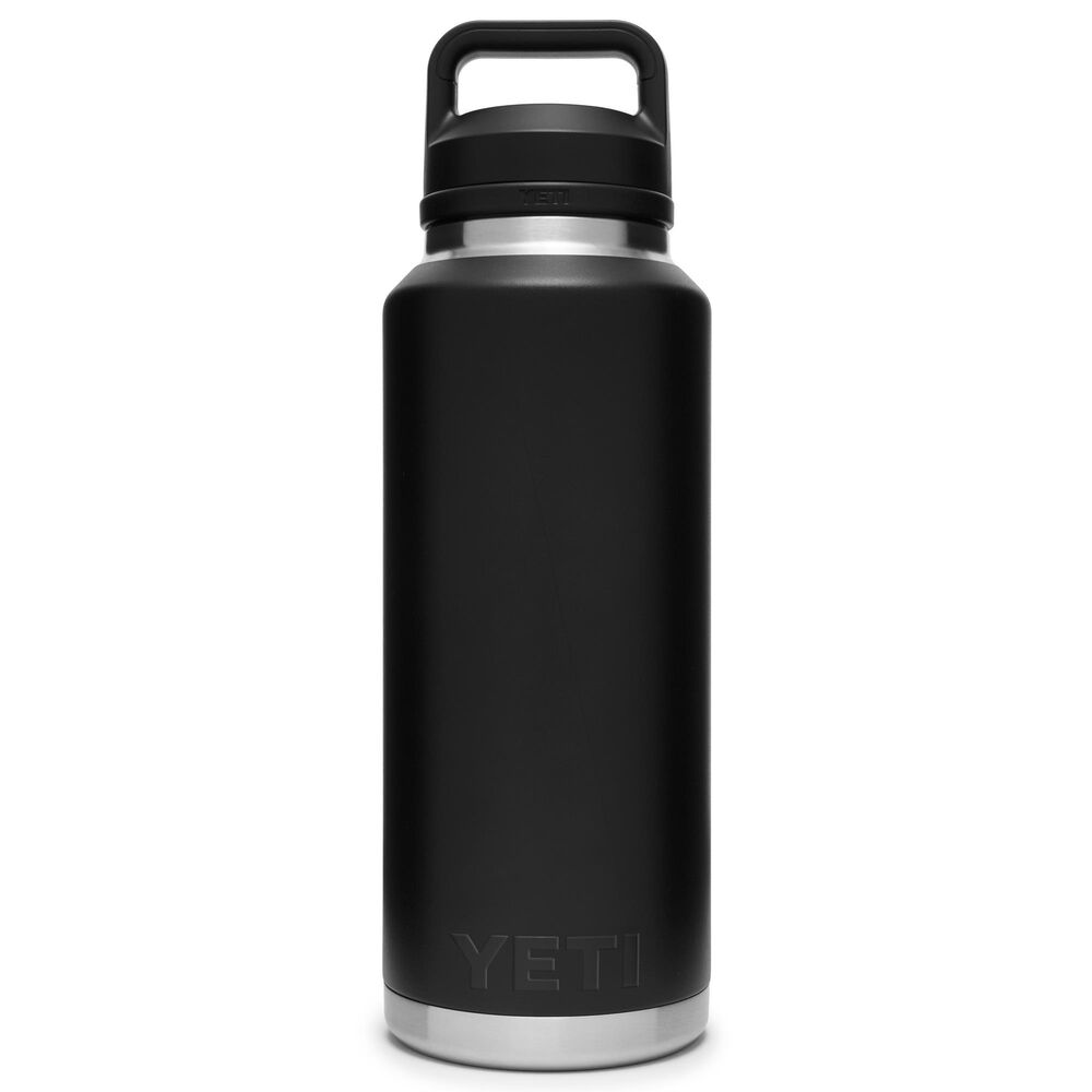 YETI Rambler 46 Oz Water Bottle with Chung Cap in Black, , large