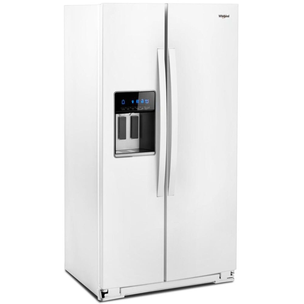 Whirlpool 21 Cu. Ft. 36&quot; Wide Counter Depth Side-by-Side Refrigerator in White, , large