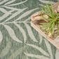 Nourison Garden Oasis GOA01 Green and Ivory 5" x 7" Indoor/Outdoor Area Rug, , large
