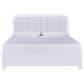 Ashley Jarlee King Upholstered Bed with Two Nightstands in White, , large