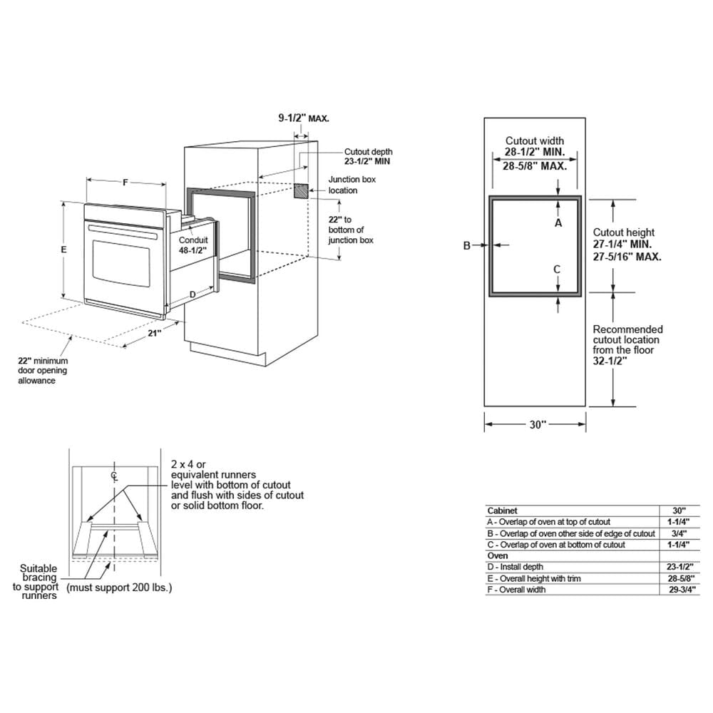 Cafe 30&#39;&#39; Built-In Convection Single Wall Oven with Brushed Bronze Handle in Matte White, , large